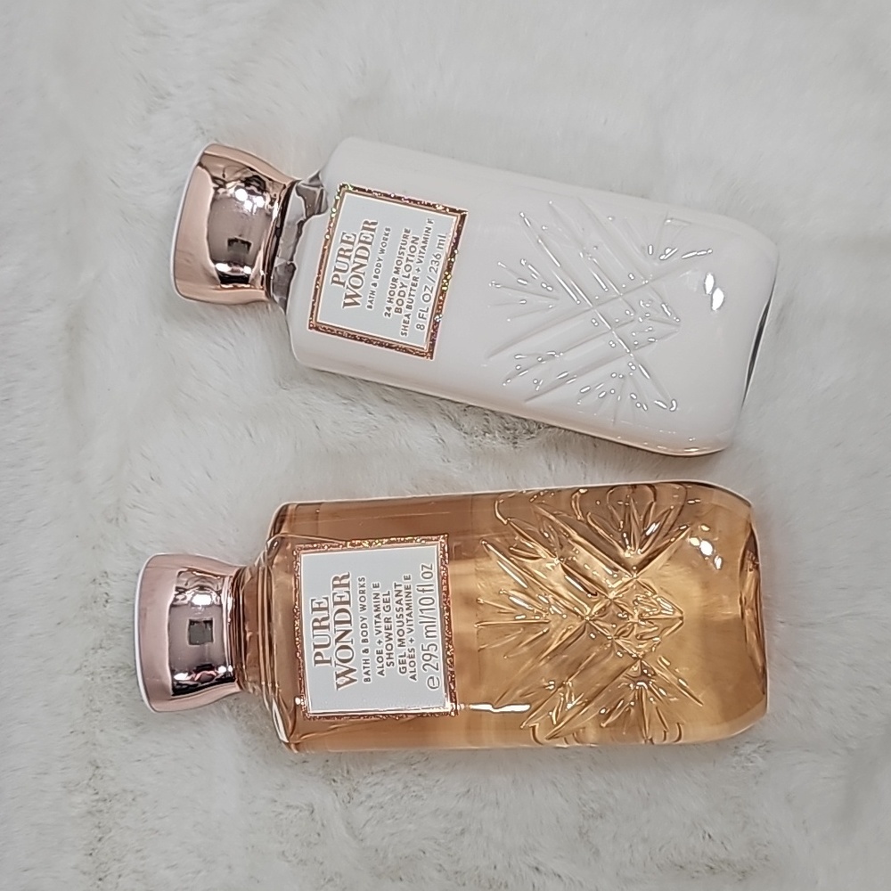 Bath & Body Works Pure Wonder Shower Gel & Body Lotion 10 fl oz
